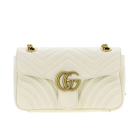 white crossbody gucci bag|Gucci marmont round bag.